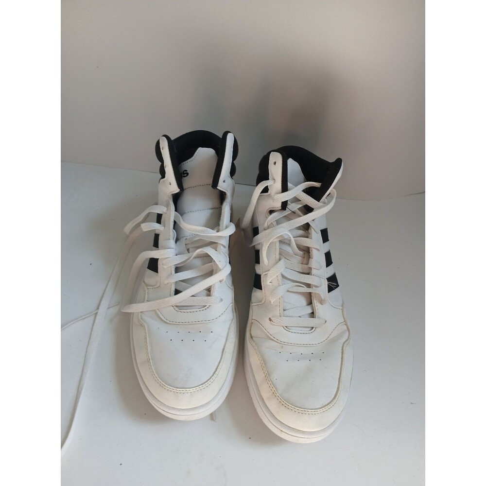 Adidas Men’s High Top Sneakers White Black Size 10 Casual Streetwear Shoes - Picture 1 of 7